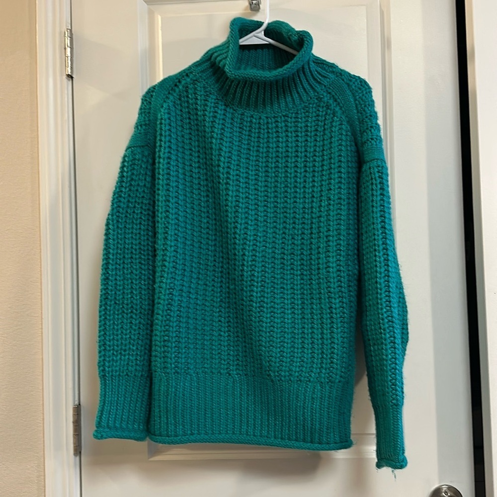 Oversized turtleneck sweater